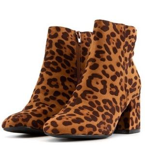 Cheetah Print Booties